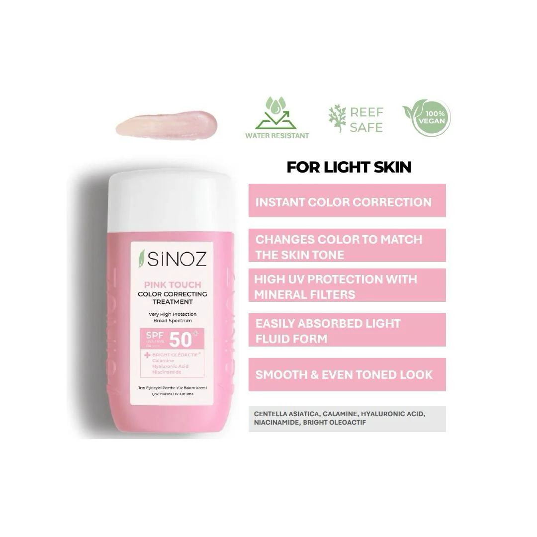 Mineral UV filtresi - Pembe Dokunuş Renk Düzeltici Tedavi – Sinoz