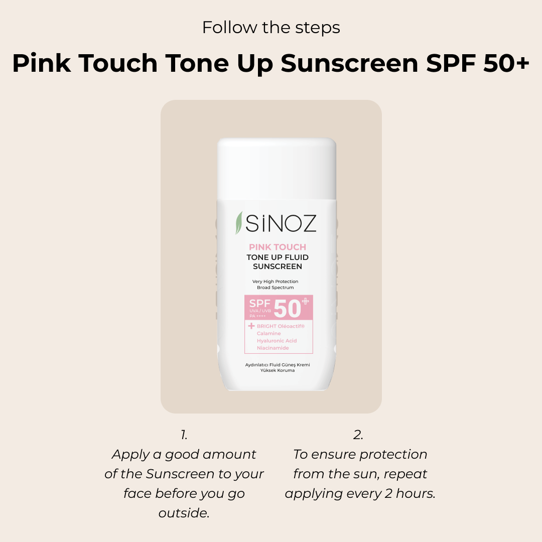Pink Touch Tone Up Fluid Sunscreen SPF 50 +