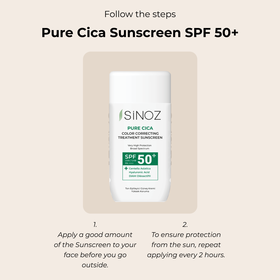 Pure Cica Color Correcting Fluid Sunscreen SPF 50 +